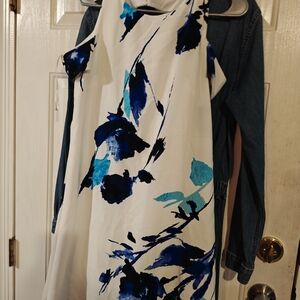 Ralph Lauren Blue Floral Mini Dress